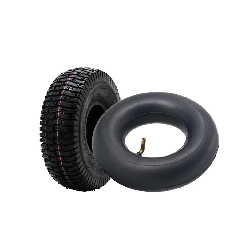 Thick and durable Butyl Rubber 10 inch 4.10/3.50-4 rubber inflatable inner and outer tyres  suitable for scoote