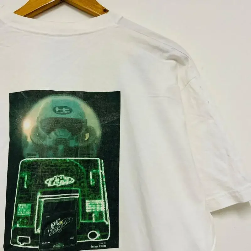 Vintage 90S Pc Engine T Shirt Technologist Fair Funny Parody Street