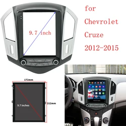 Car 9.7 Inch Tesla Frame Fascia Adapter Canbus Box Decoder Android Radio Dash Fitting Panel Kit For Chevrolet Cruze 2012-2015