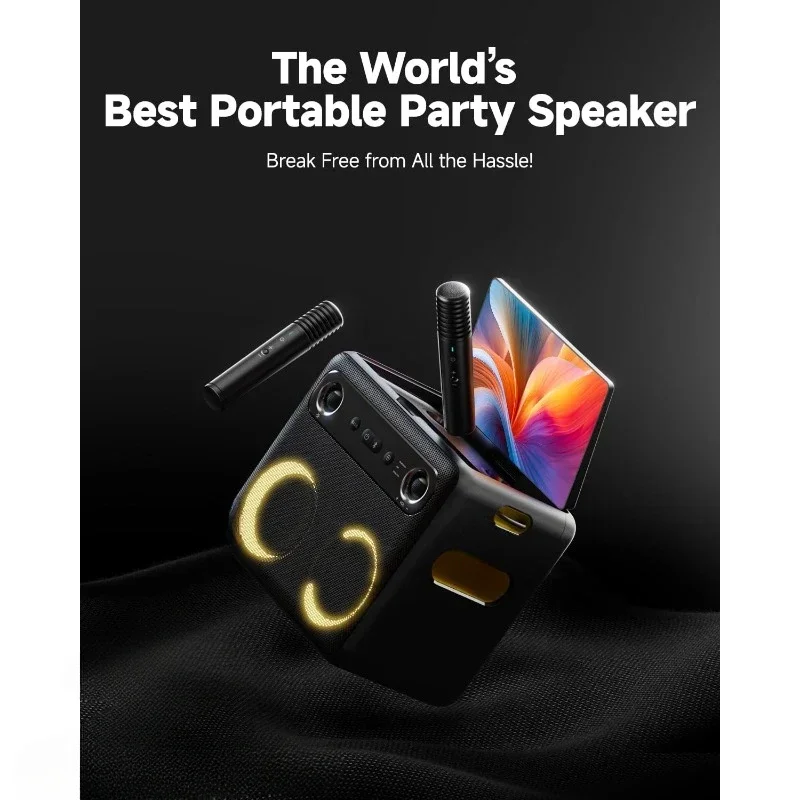 

Fast Shipping.2024 Smart Karaoke Machine for Adults - with Lyrics Display, 64GB Karaoke Tablet, 2 Wireless Mics, Professional Ka