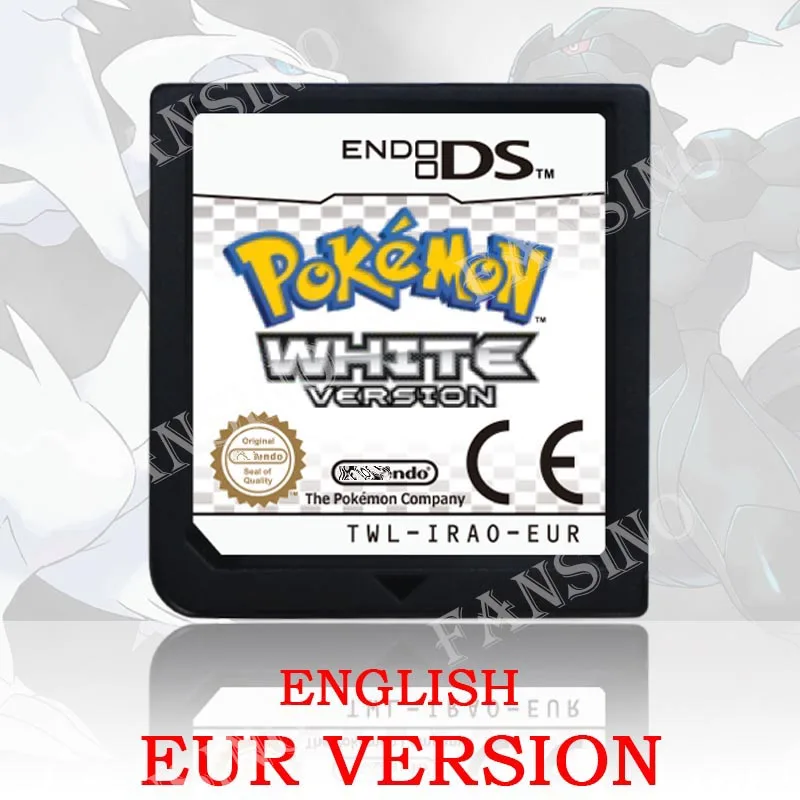 Pokémon Zwart Wit 1/2 versie Hoge kwaliteit authentieke 1:1 replica DS videogame cartridge voor DS 2DS 3DS console (VS, EUR, AUS)