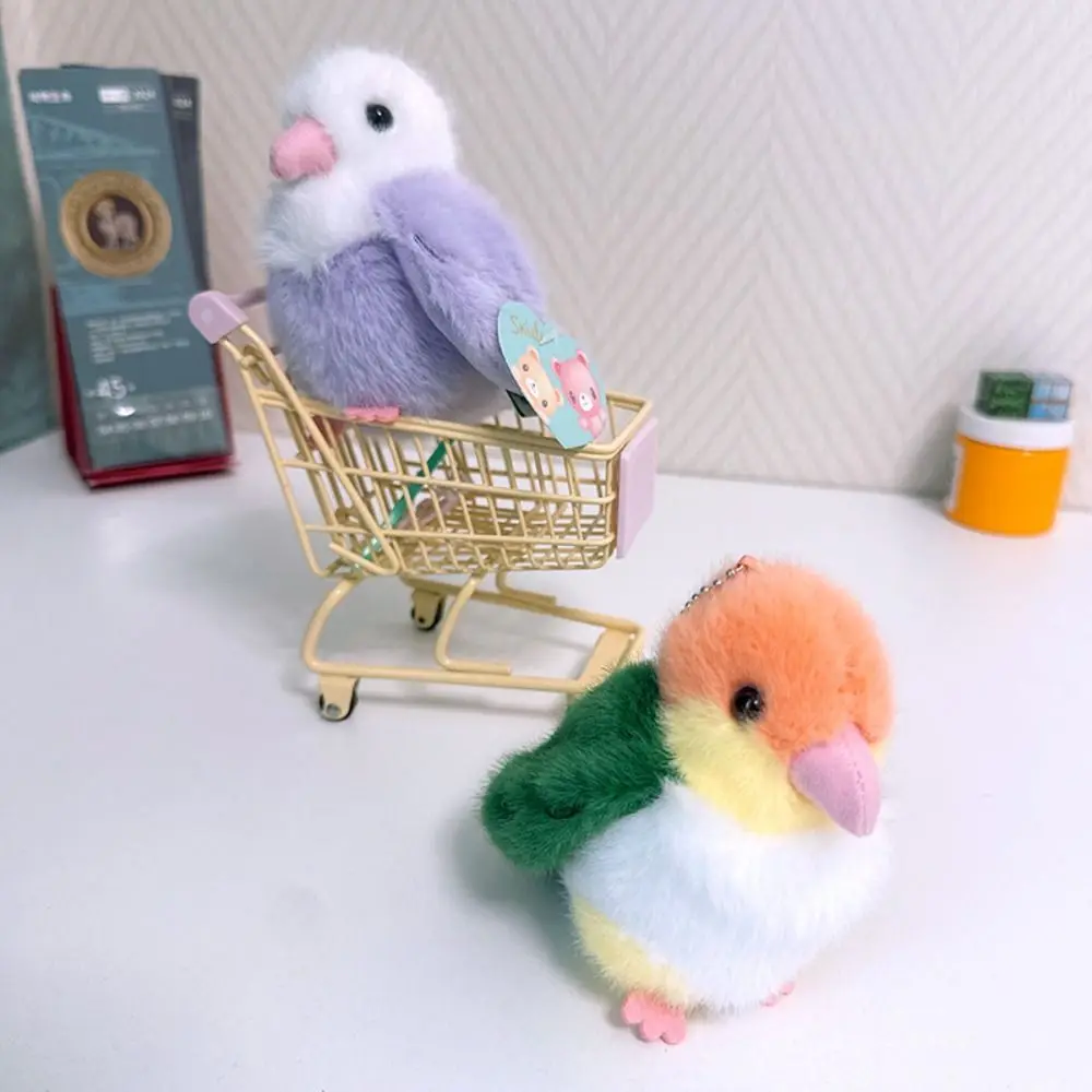 Wristband Bracelet Parrot Clap Circle Plush Hand Ring Plush Doll Parrot Key Chain Cartoon Stuffed Animal Slap Snap Wrap Kids