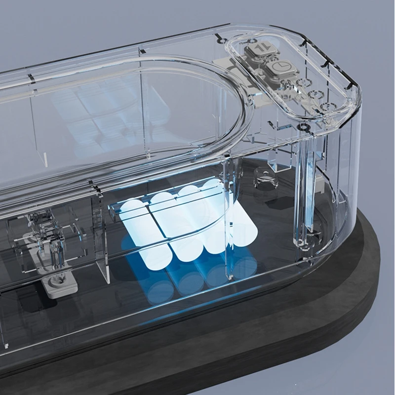 ميديا بالموجات فوق الصوتية الأنظف 50 كيلو هرتز نظارات مجوهرات حلقة فرشاة الأسنان تنظيف توقيت قابل للتعديل المحمولة آلة نظافة المنزلية #3