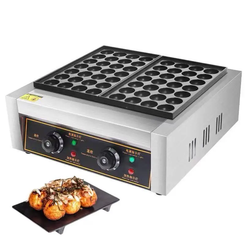 Commercial Non-stick 220v Electric Japanese Octopus Ball Takoyaki Grill Machine/ Fish Pellet Making Machine