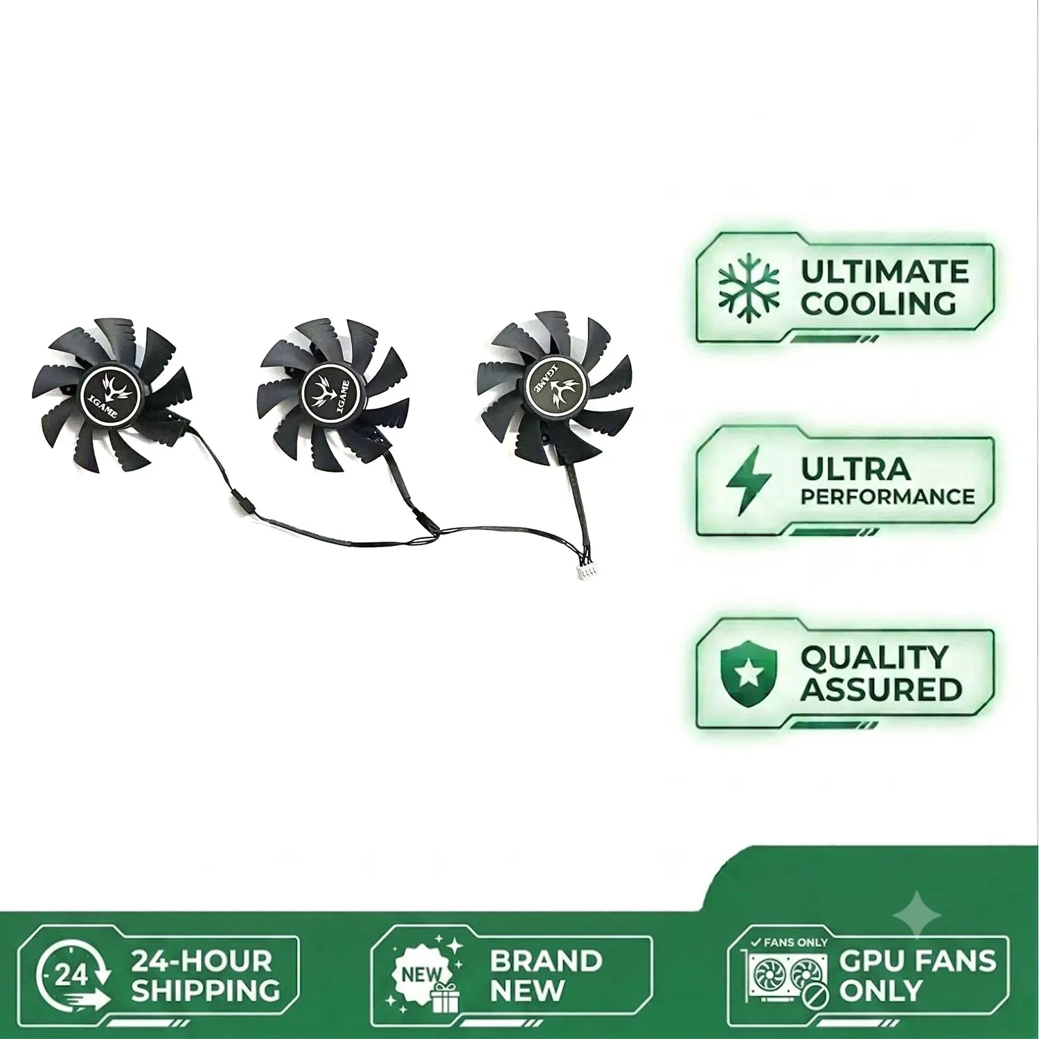 Cooling fan suitable for Colorful iGame GeForce GTX 960 1060 1070 graphics card cooling 75MM 4PIN GPU fan