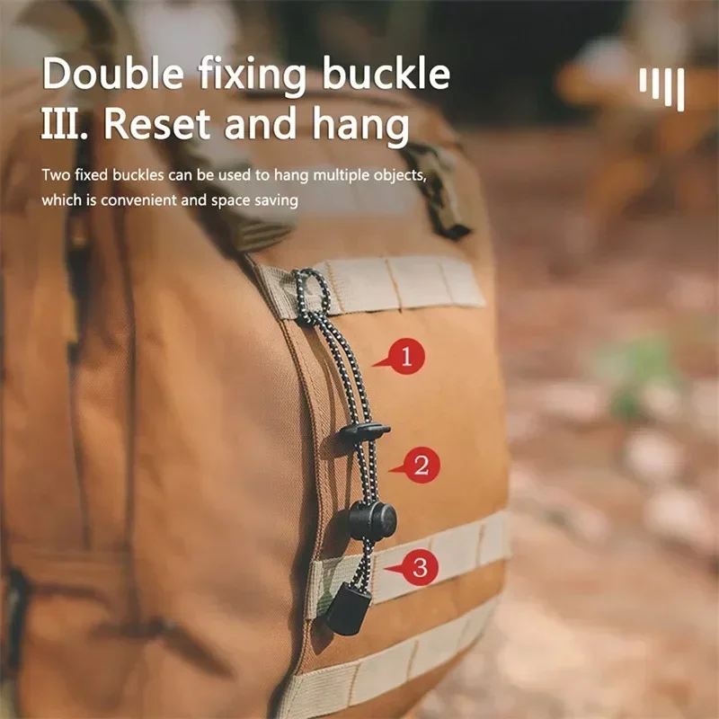 

2/6/10pc Backpack Walking Stick Holder Trekking Hiking Pole Fixing Tie Cord Rope Outdoor Sports Small Tools for Camping Mountain