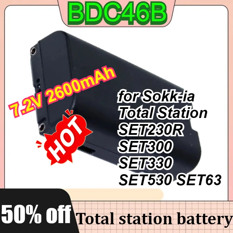 BDC46B 7.2 فولت 2600 مللي أمبير لمحطة Sokk-ia المجموع SET230R SET300 SET330 SET530 SET63 SET/NET 210/510/6100 إجمالي بطارية المحطة #1
