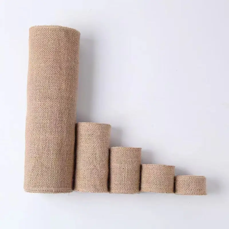 5m 10m vintage serapilheira hessian corredor de mesa fita de juta natural país festa de casamento diy artesanato para decoração de casa de natal