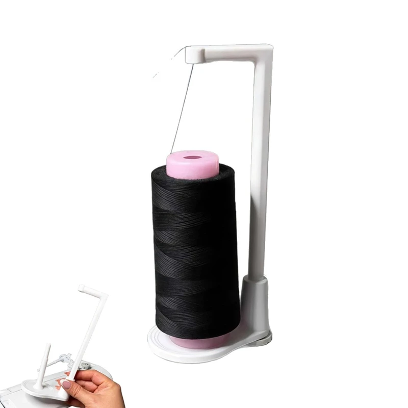 DT19 Thread Spool Stand for Sewing Machine, Large Capacity Thread Holder with Steady Base, Anti-for Tangle Guide for Smooth