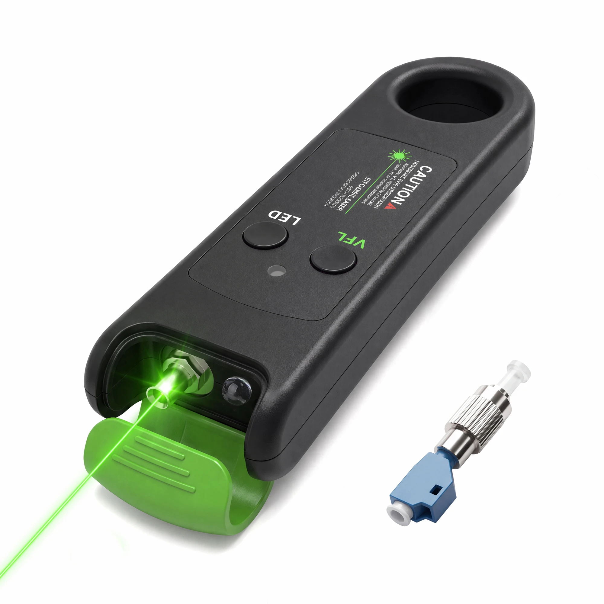 510nm Rechargeable Optical Fiber Pointer Fiber Cable Test Tool 15/30KM FTTH Optic Pen With LED SC/FC/ST Adjustable Green Light