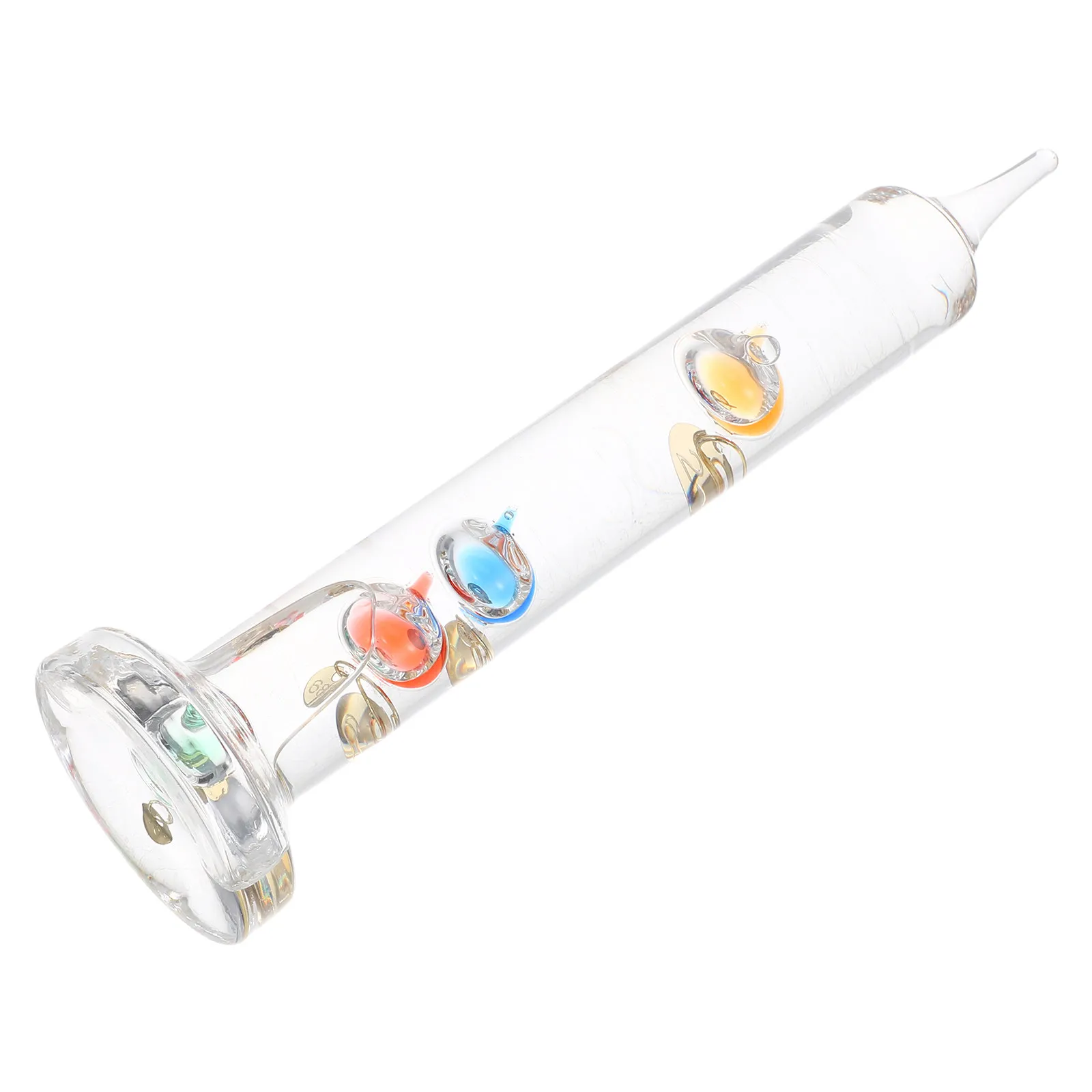 Galileo Thermometer Standing Desktop Indoor Colorful Sphere Floating Glass Tube Temperature Indication Decorative Thermometer