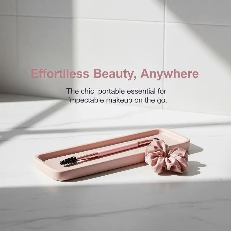 Dual Ended Makeup Brush Kit Premium Synthetic Bristles Eyelash Blade Eyeliner Eyebrow Brush for Travel Makeup Touch Up