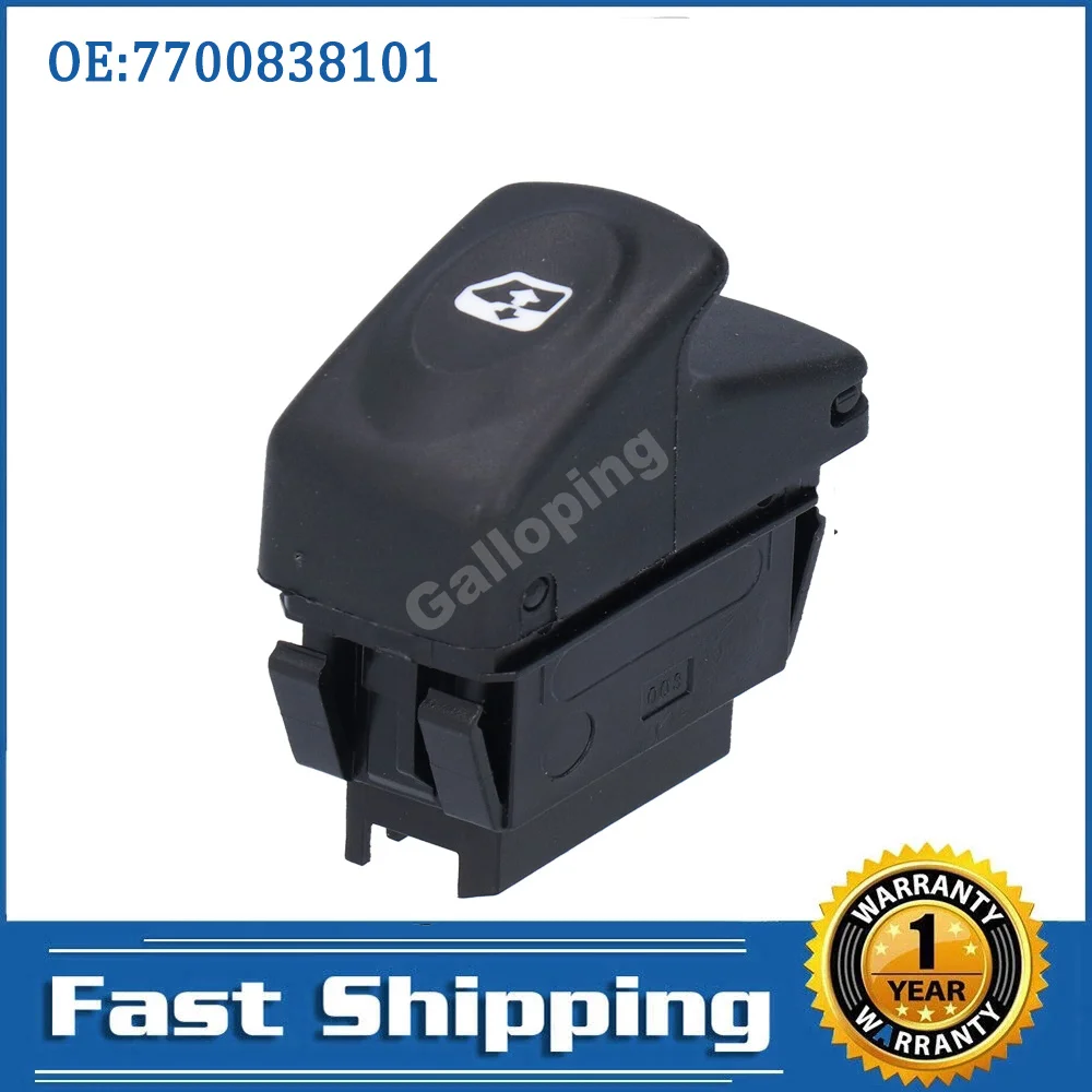 6 Pins Electric Power Window Control Switch For Renault Clio Kangoo Megane Scenic Glass Lifter Button 7700429998 7700838101