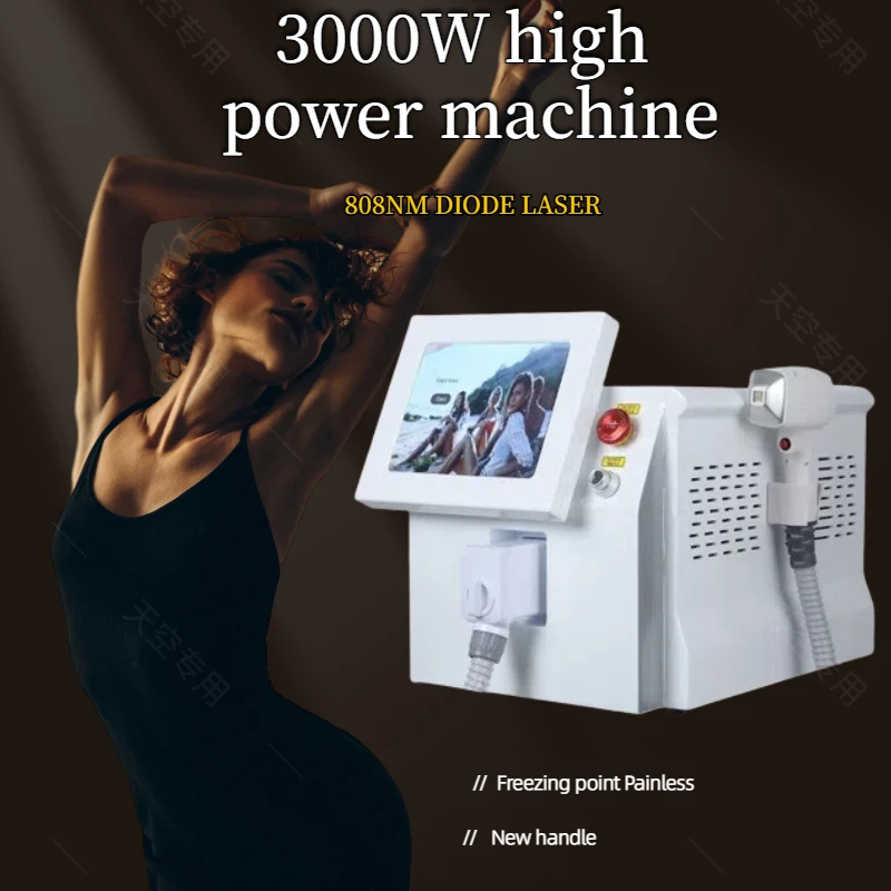 3000W  Ice Platinum Triple Wavelength 755 808 1064 Ice Diode  effective Hair Removal Machine