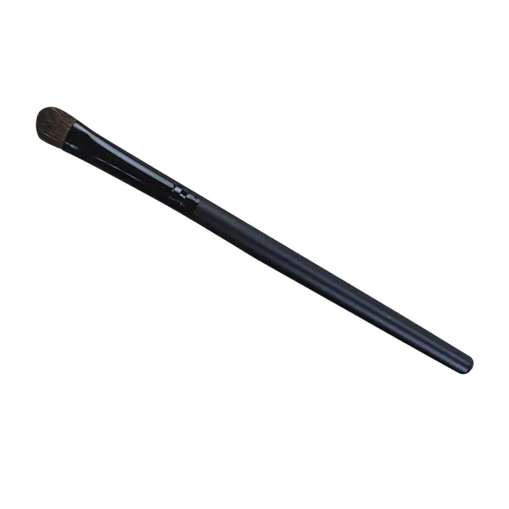 Long Handle Eyeshadow Brush Black Premium Wood Handle Soft Bristles Natural Makeup Look Professional Eye Makeup Brush
