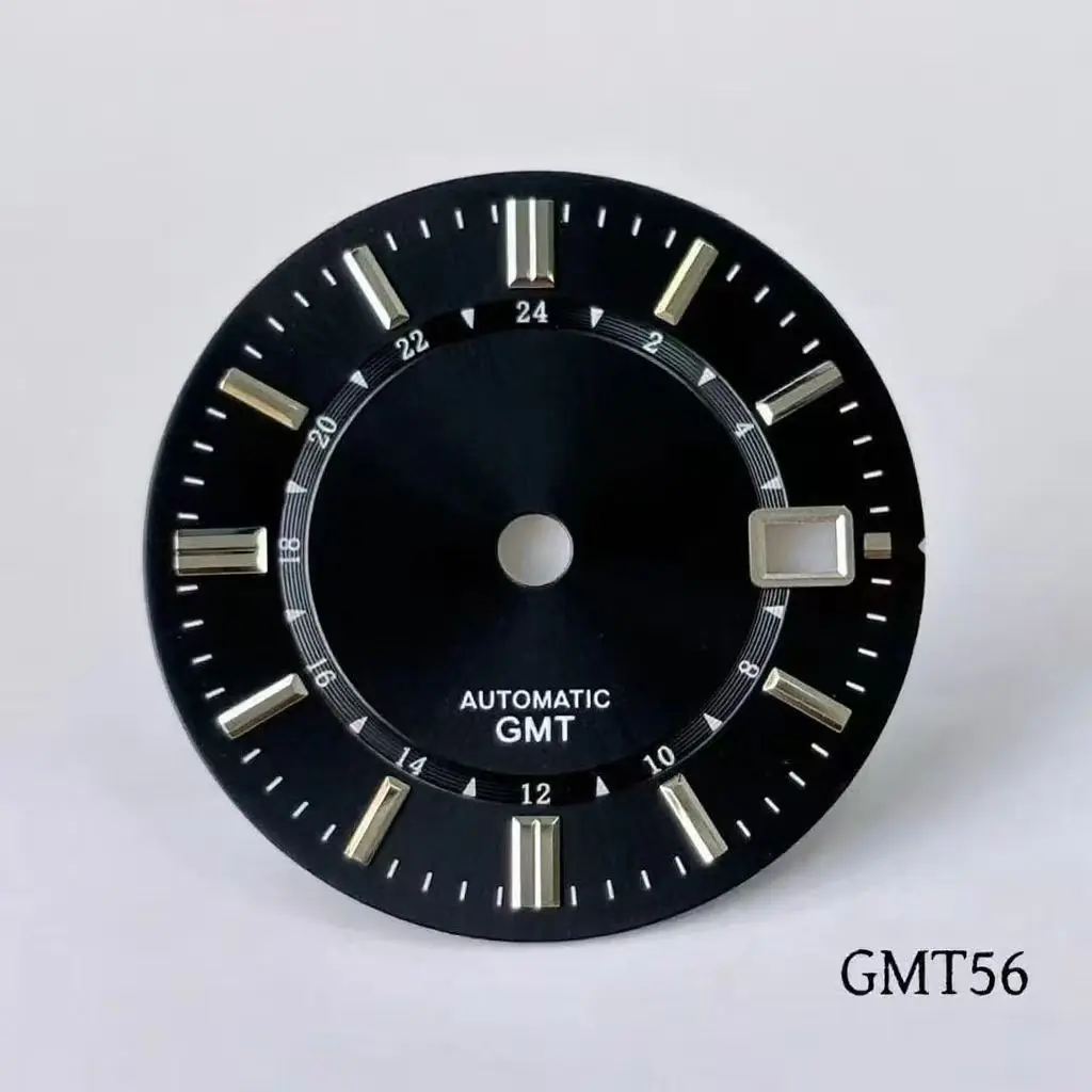 31MM dial NH34 movement modification, no night light GMT four pin GS literal unveiling