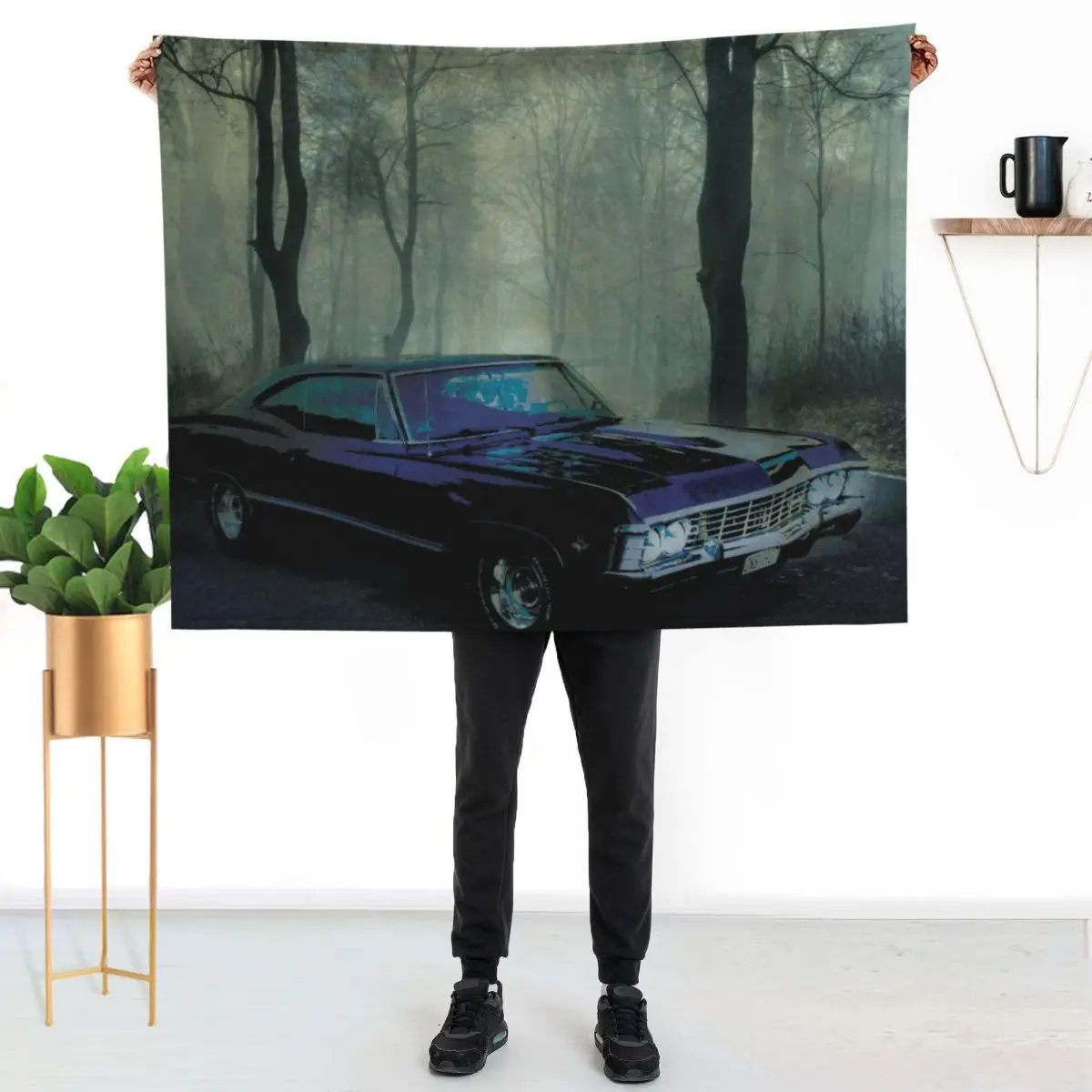 Secluded Drive - Inspired by Supernatural Throw Blanket No Pilling Soft Warm Blanket for Bed