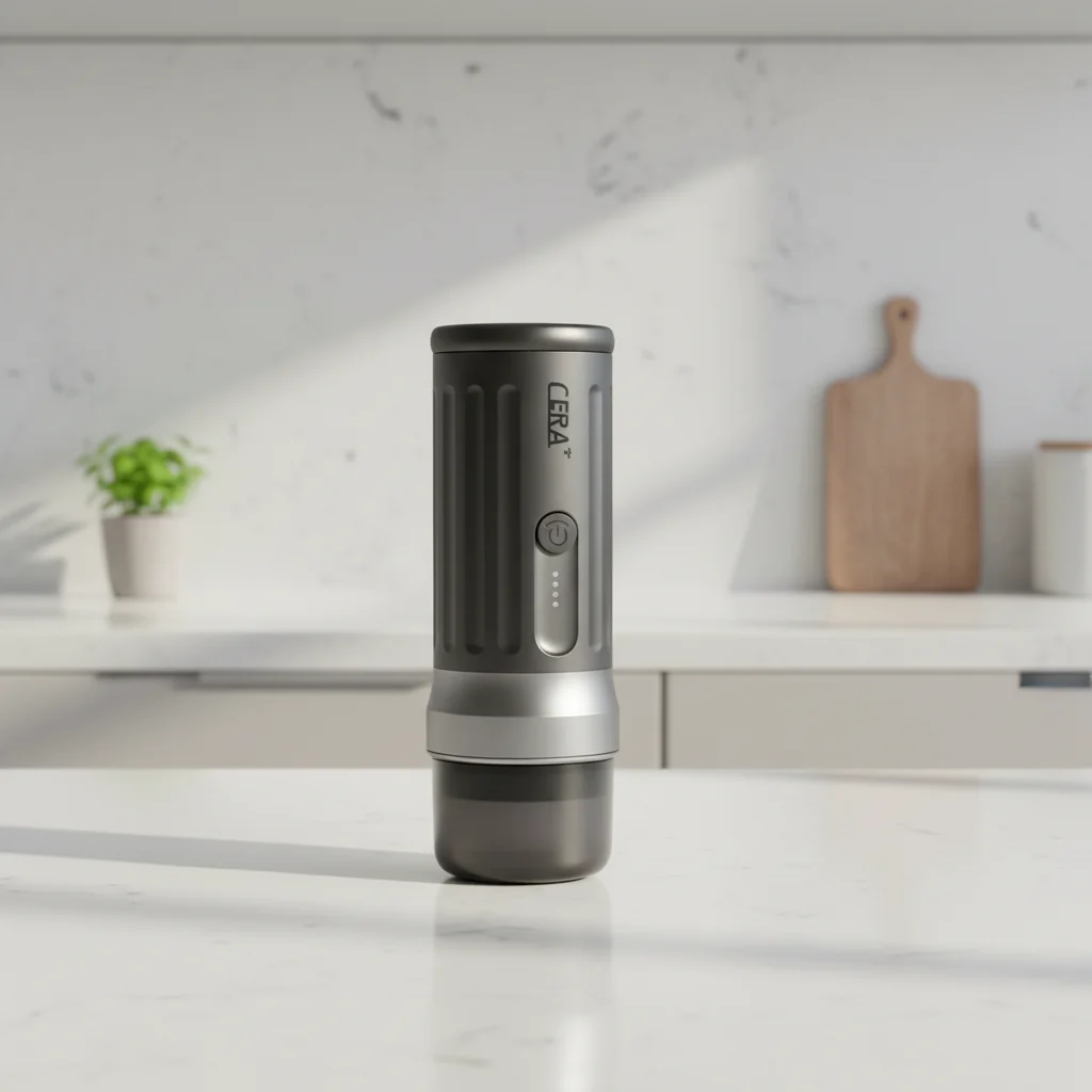 13500mAh Portable Smart Coffee Maker 20Bar Pressure 58mm Bottomless Filter Basket Aluminum Housing App-Controlled Semi-Automatic