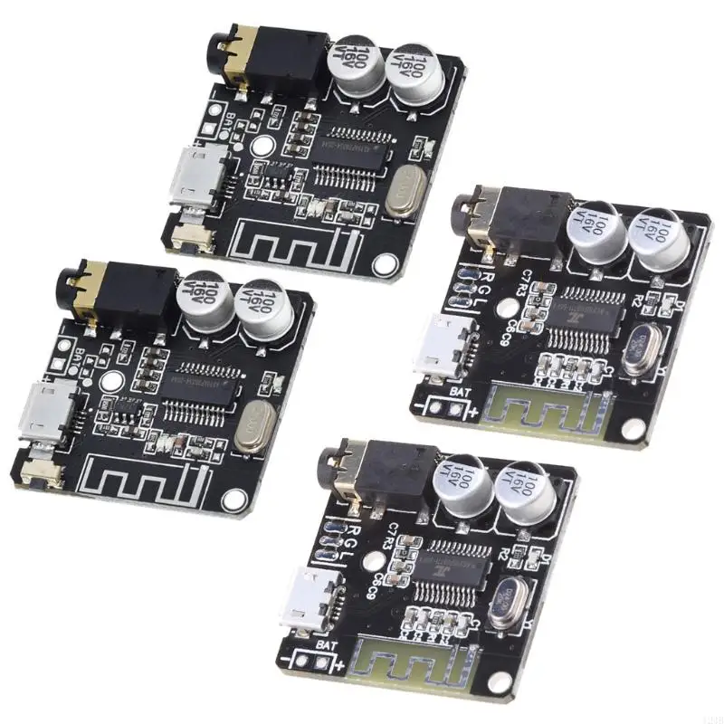 124B 2Pcs HIFI Stereo Bluetooth-compatible 5.0 Power Amplifier 3.7-5V Audio Stereo Board Audio Component Amplifiers