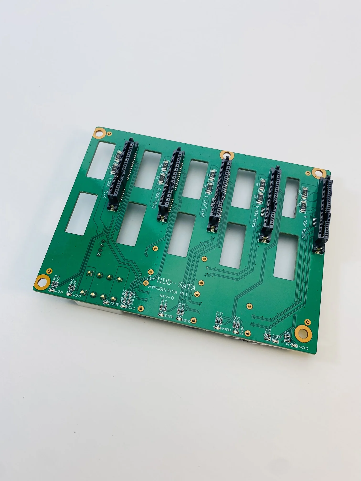 Server Hot Swappable Backplane N1 JONSBO Chassis Accessories Backplane SATA Connector 5 Hard Disk Interface Circuit Board