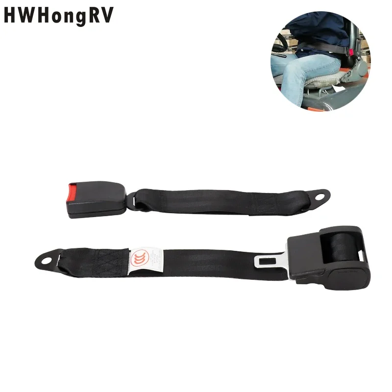 Universal Car Safety 2 Point Retractable Bus Seat Belt Passenger Seat Belt Adjustable Self-rolling