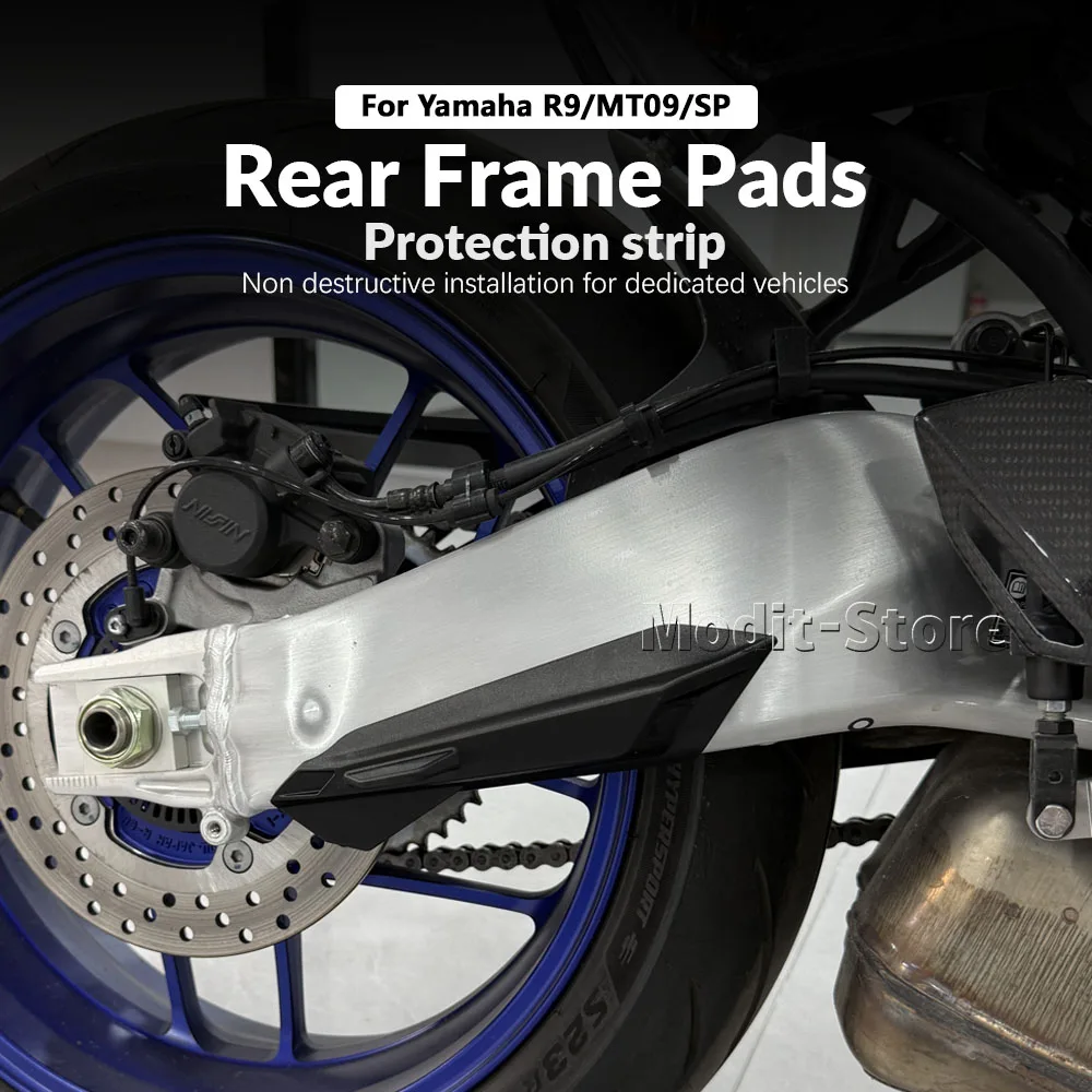 For YAMAHA MT09/SP 2021-2026 YZF-R9 R9 2025 2026- Motorcycle Accessorie Side Rear Frame Pads Edge Scrape Strips Guard Sticker