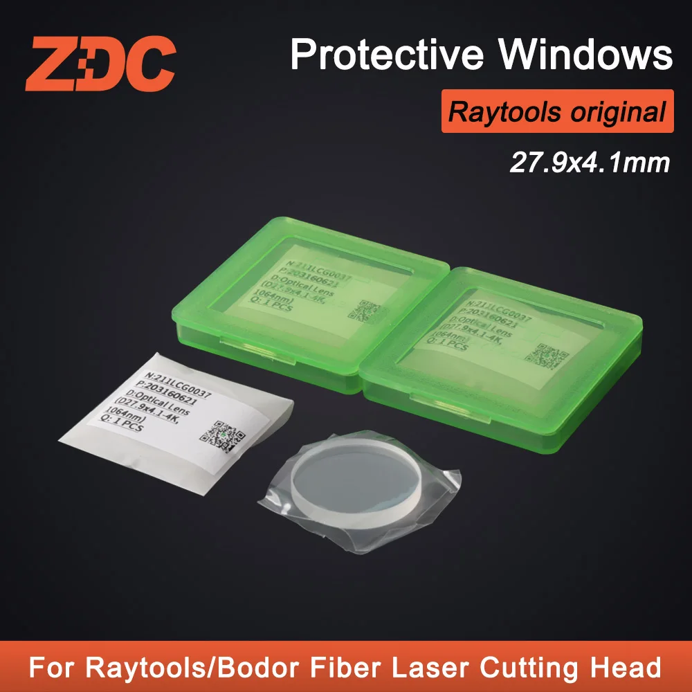 

ZDC Raytools Original optical lens 27.9*4.1 N.211LCG0037 Raytools Quartz Fused Silica Fiber laser windows For Raytools Bodor