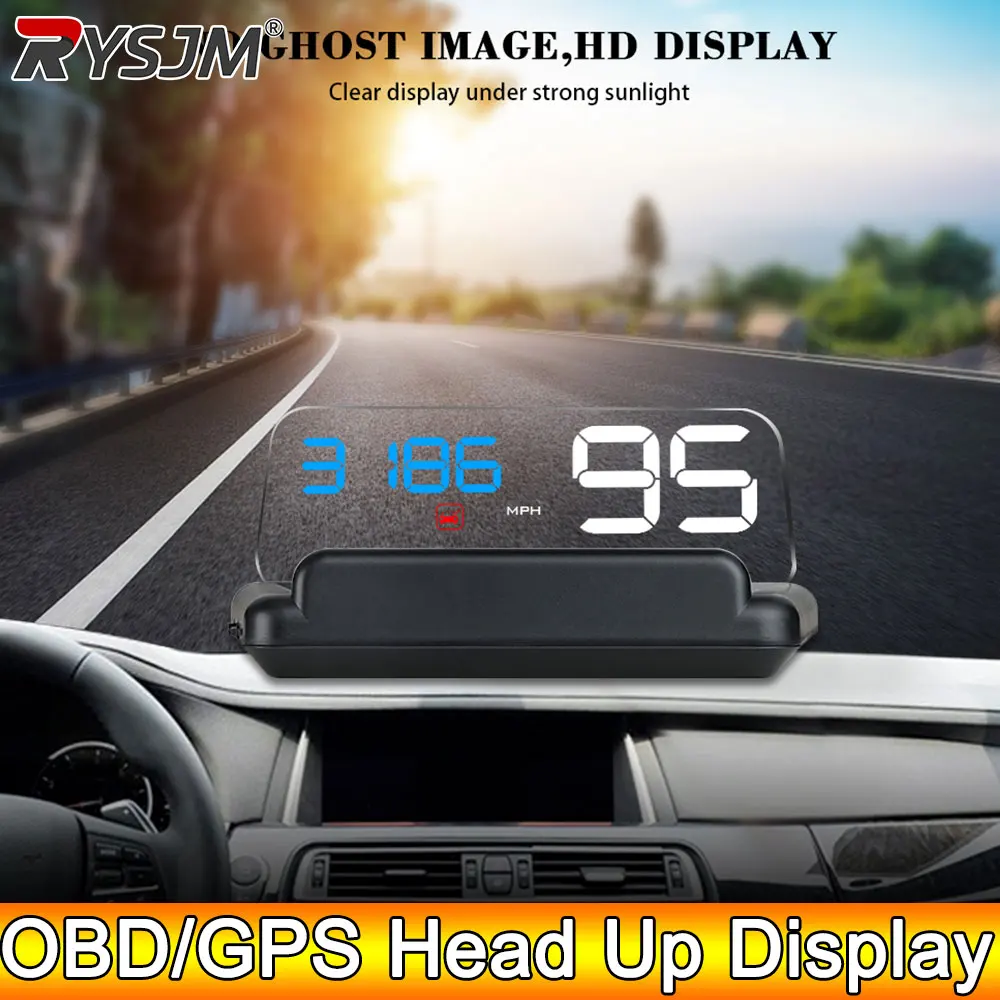 

AD C500 OBD2 Проекционный дисплей Лобовое стекло Автомобильный спидометр Аксессуары для проектора T900 GPS HUD Для всех скоростей автомобиля KM/H MPH по индивидуальному заказу