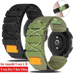 New Sport Nylon Watch Band for Huami for Amazfit T-rex 2 3 Ultra Strap for Amazfit T-rex Pro Tyrannosaurus Smartwatch Bracelet