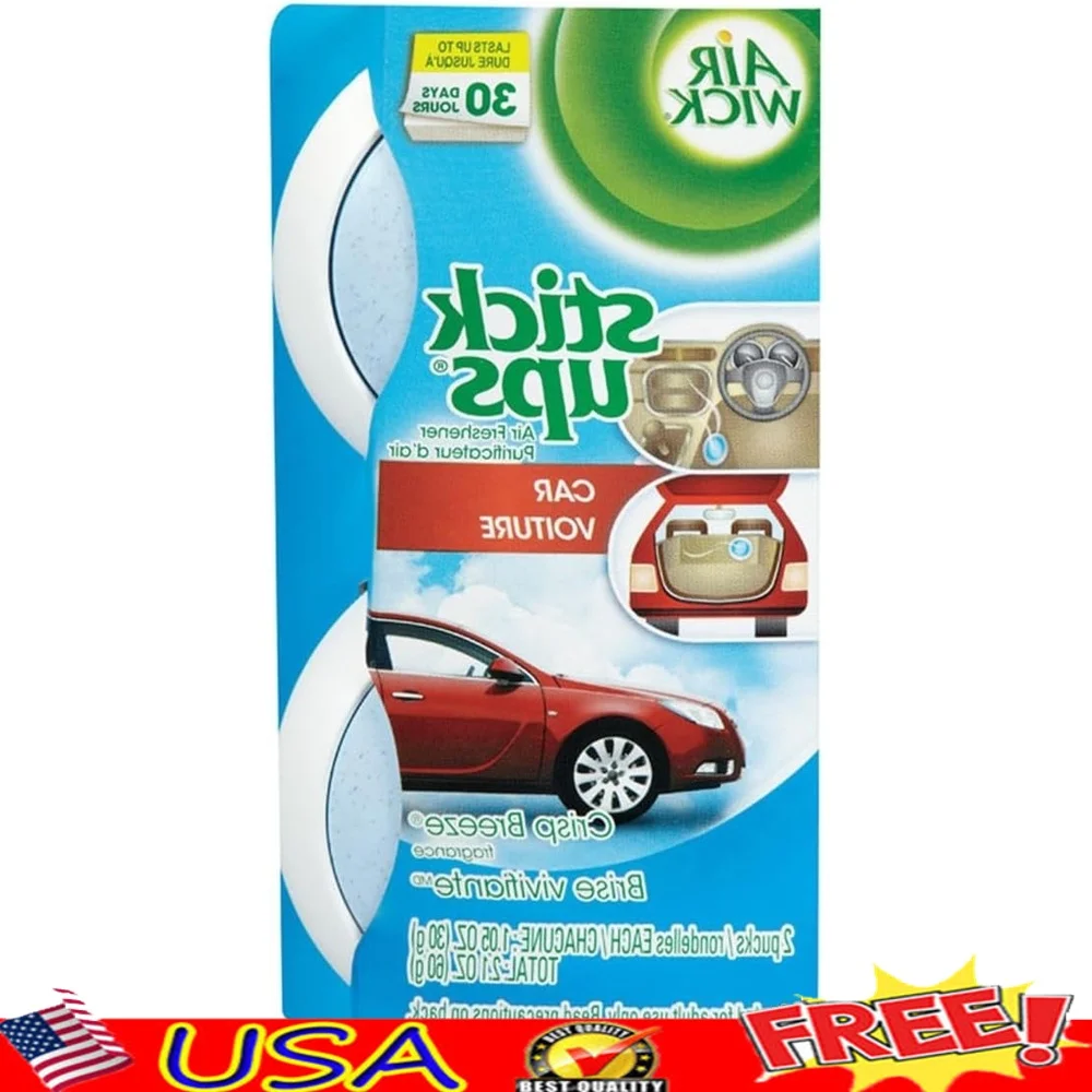 

Освежитель воздуха Crisp Breeze Stick Ups, 12 упаковок из 2 палочек для устранения запахов, решение для домашнего ароматизатора