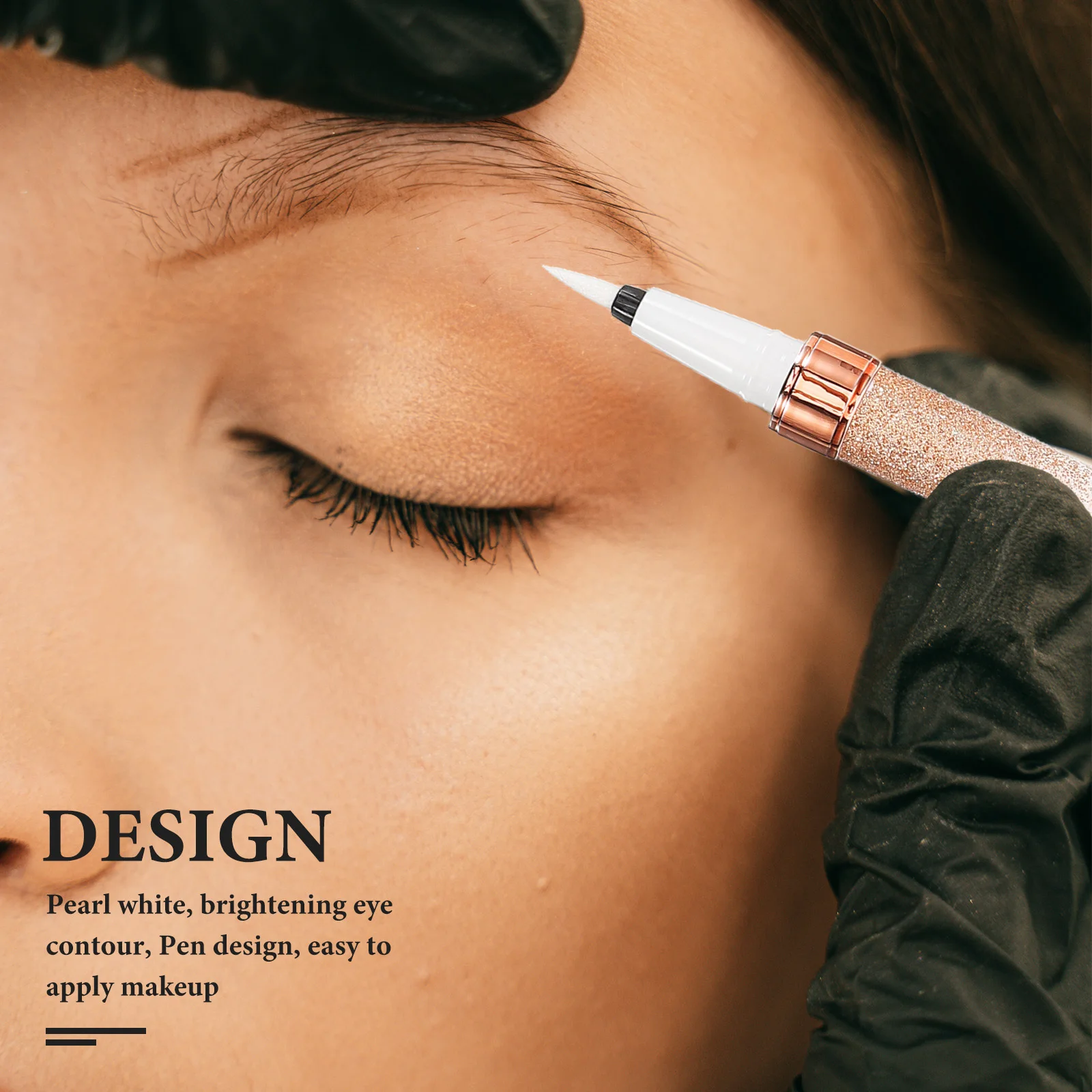 Czarny eyeliner w płynie w pisaku, wodoodporny, długotrwały, z cienką końcówką pędzelka, wysoka pigmentacja, łatwy w aplikacji, do precyzyjnego makijażu oczu z efektem kociego oka, do codziennego makijażu.