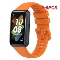 1/2/4/6pcs For Huawei Band 7 Soft Silicone Strap Watch Screen Protector Wristband Replacement Bracelet Smart Watches Accessories