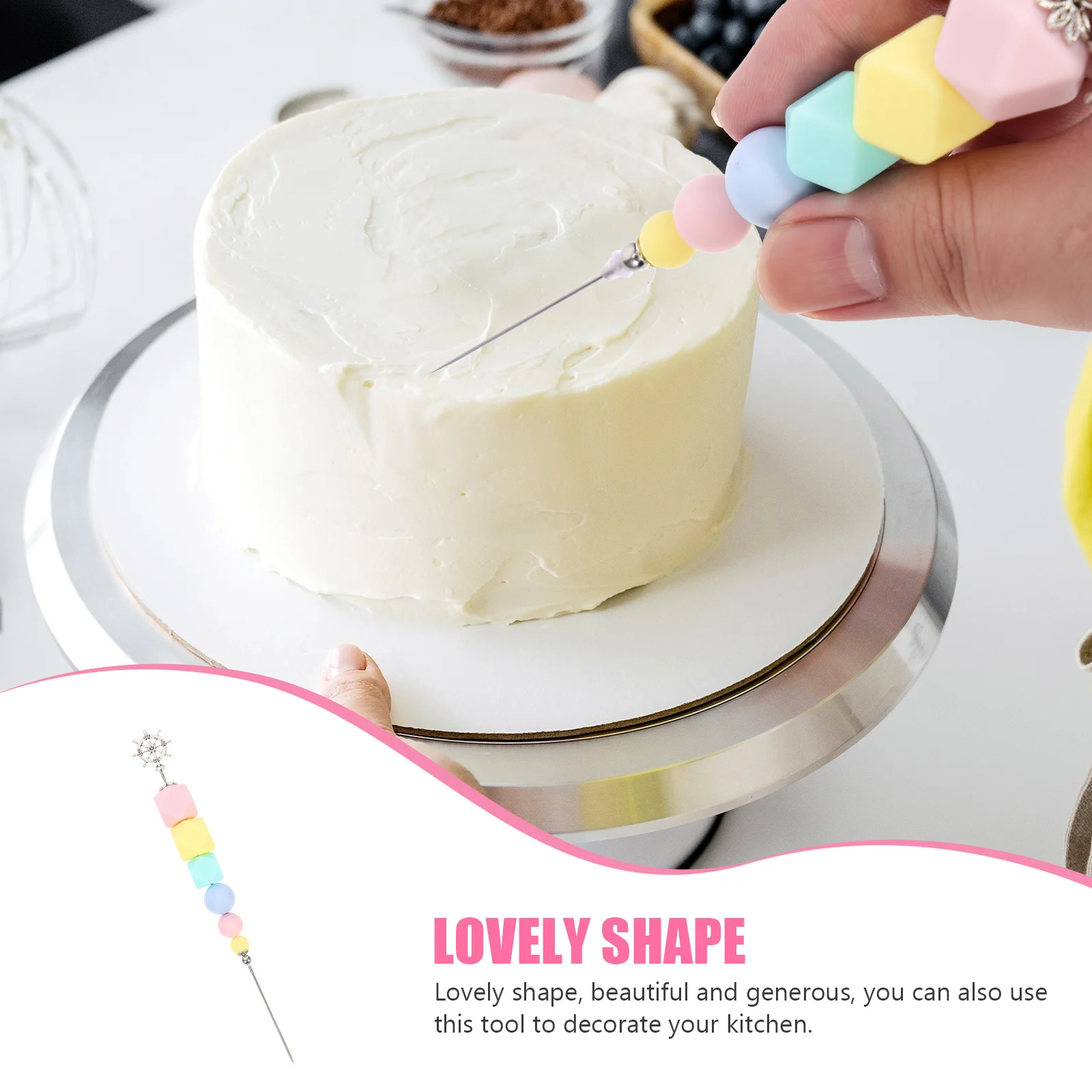 

Cake Needle Biscuit Making Scribe Cookie Scribe Bakery Equipment Icing Stirring Tool Baking Stirring Needle Cake Making Tool