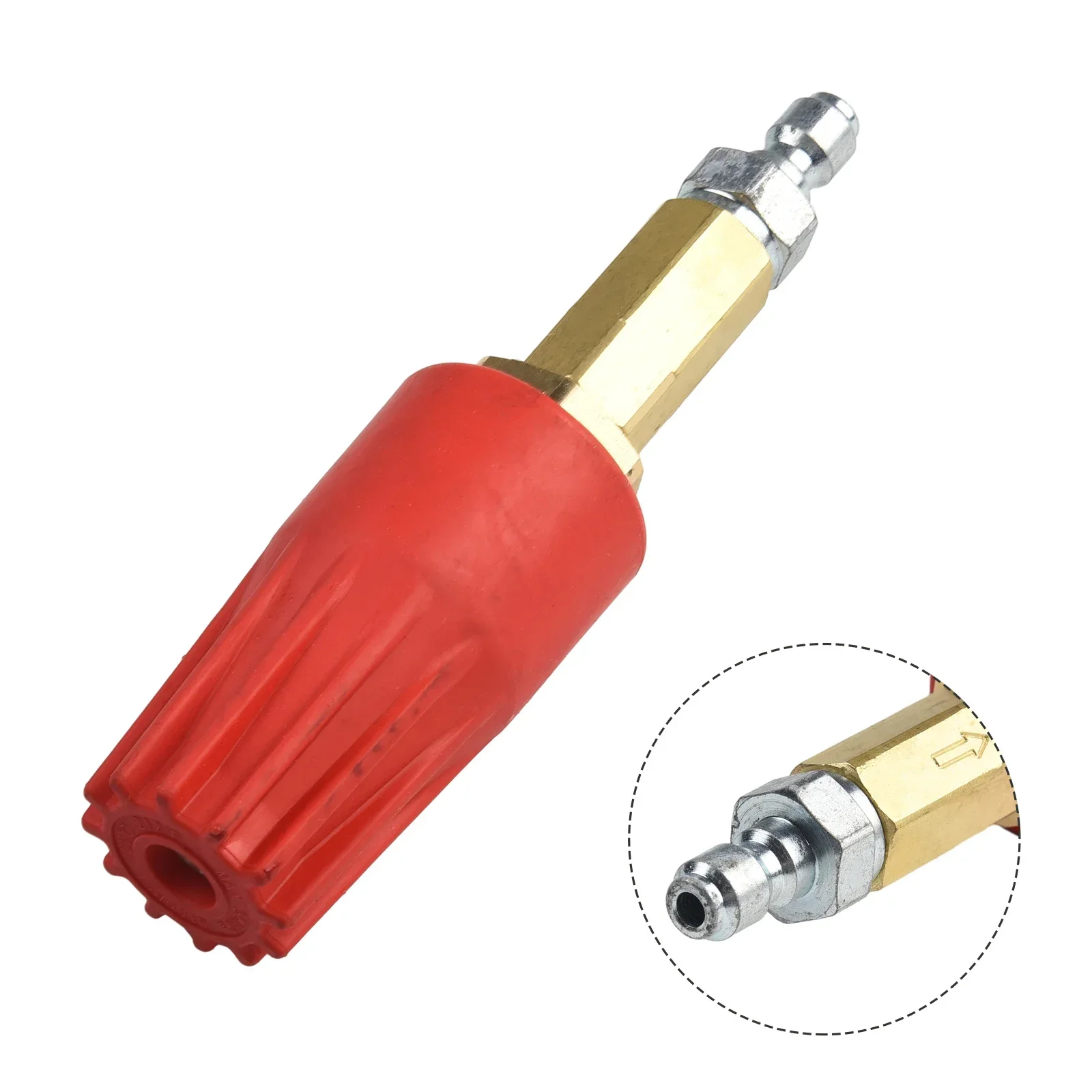 

Pressure Washer Rotating Nozzle 1/4 Male Quick Connect Water Flow Cleaning Cleaning Power Dirt Pressure Washer