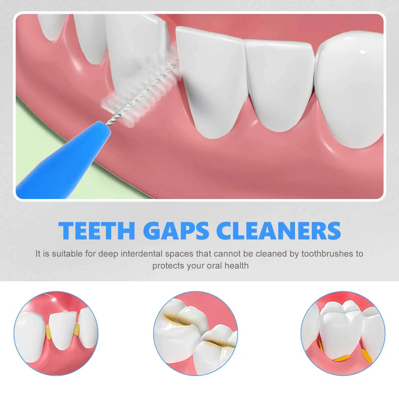 

30pcs Interdental Brushes Professional Teeth Cleaning Tool Portable Oral Care For Braces Flossers Dental Picks Gap Cleaner