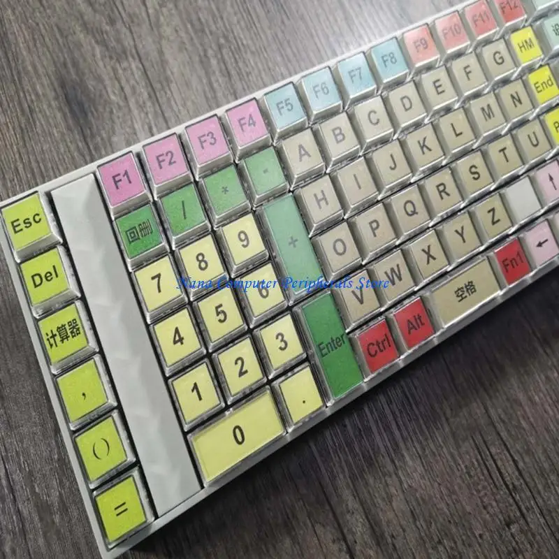 F68C Durable Translucent Cap 10 Keys/Set ABS Transparent Mechanical Keyboard Keycap with Removable Cover