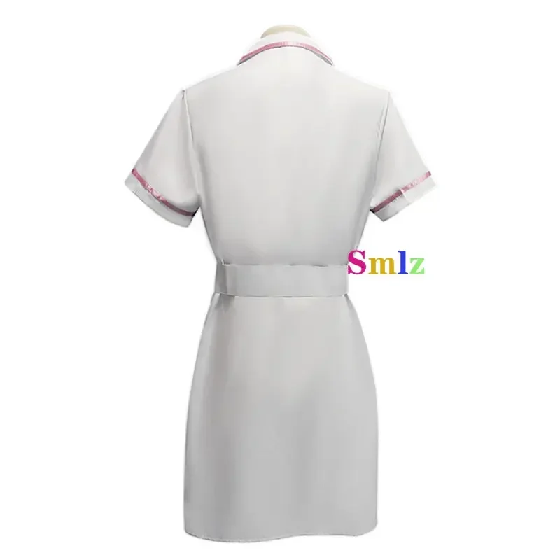 Film Joker Cosplay Jack Costume da infermiera Uniforme Cosplay Spaventoso Pipistrello Joker Abito Orologio da tasca Penna Halloween Cos Set