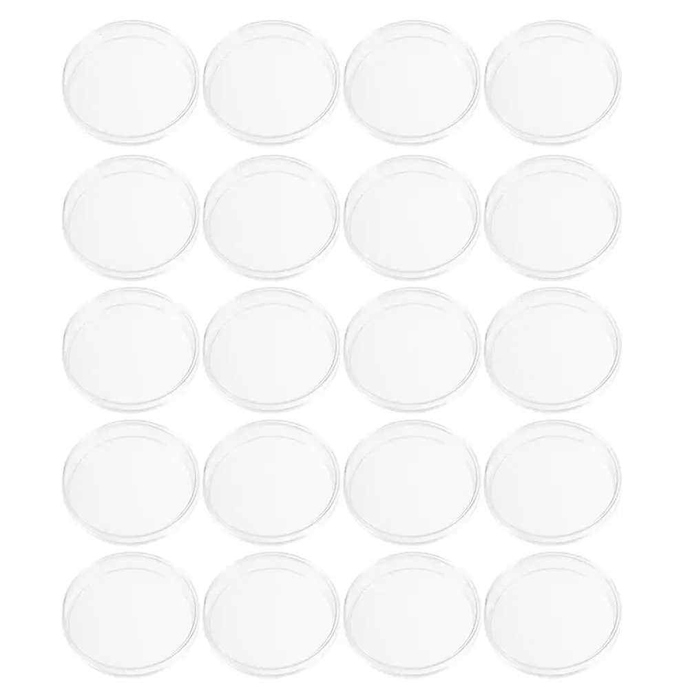

30 Pcs 90mm Plastic Petri Dishes Disposable Laboratory Culture Yeast Transparent Lids Reusable Biology Microbiology Studies Safe