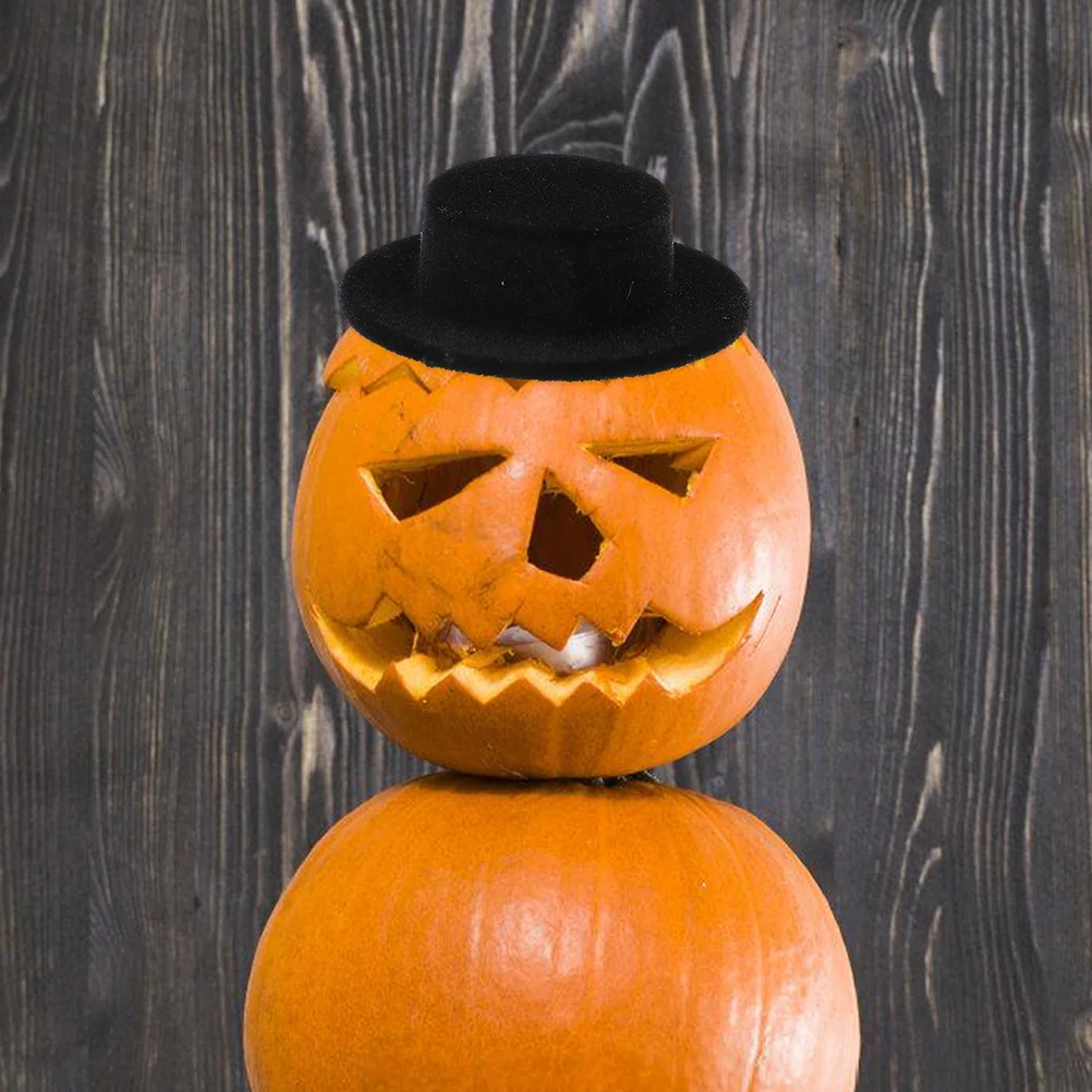 

10Pcs Mini Tops Hat Small Hats DIY Craft Decorations Tiny Top Hat for Crafts Party Favors Mini Hats Decoration