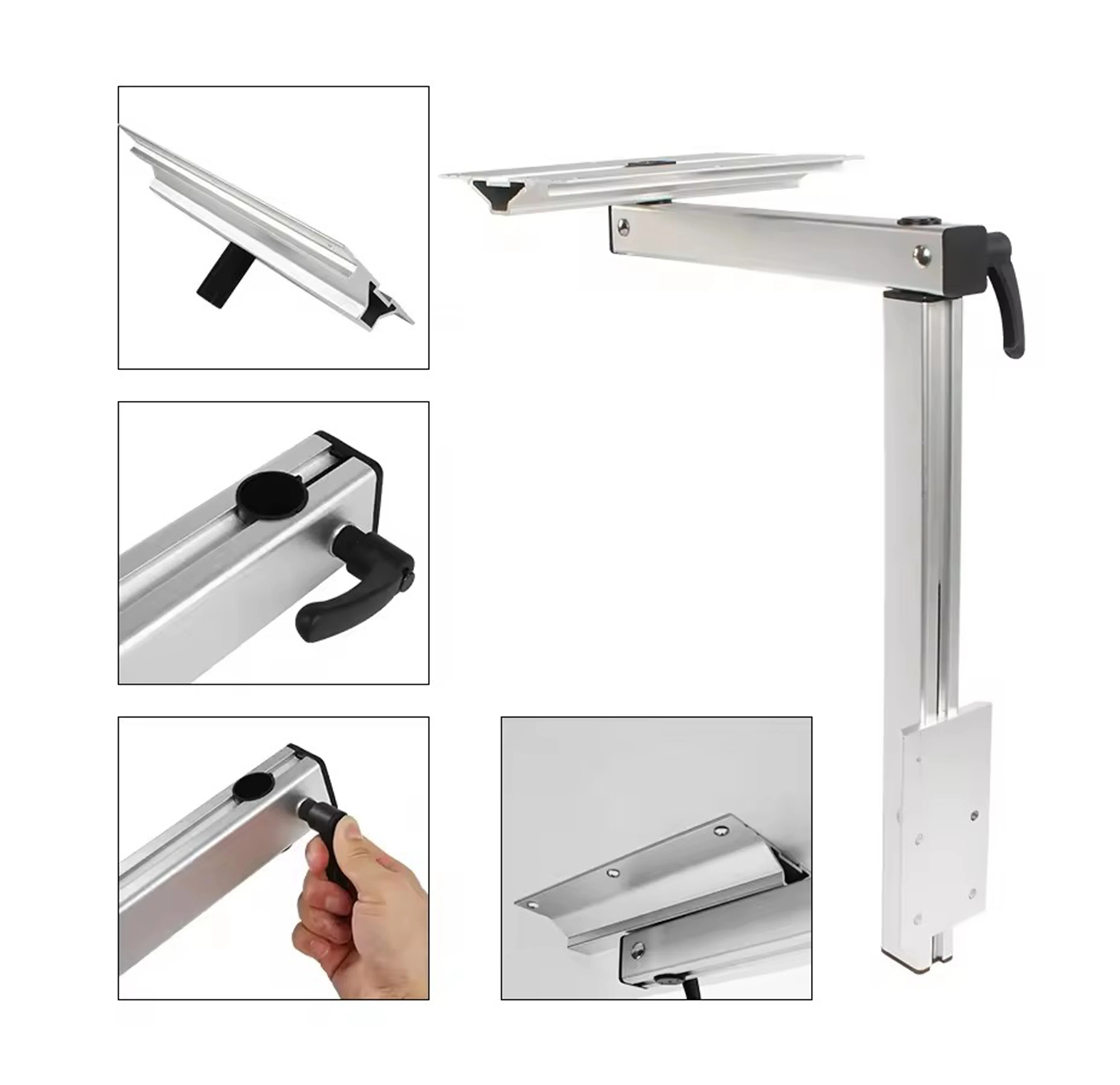 أجزاء مقطورة مبيعات المصنع مباشرة من COMPAKS، دوران 360 درجة، أرجل طاولة قابلة للدوران وقابلة للإزالة #6