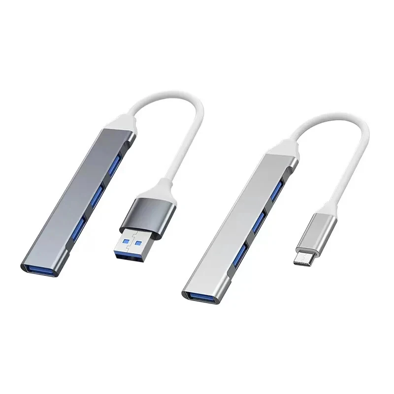 Hub docking station usb3.0 aluminum alloy four-in-one typec computer splitter