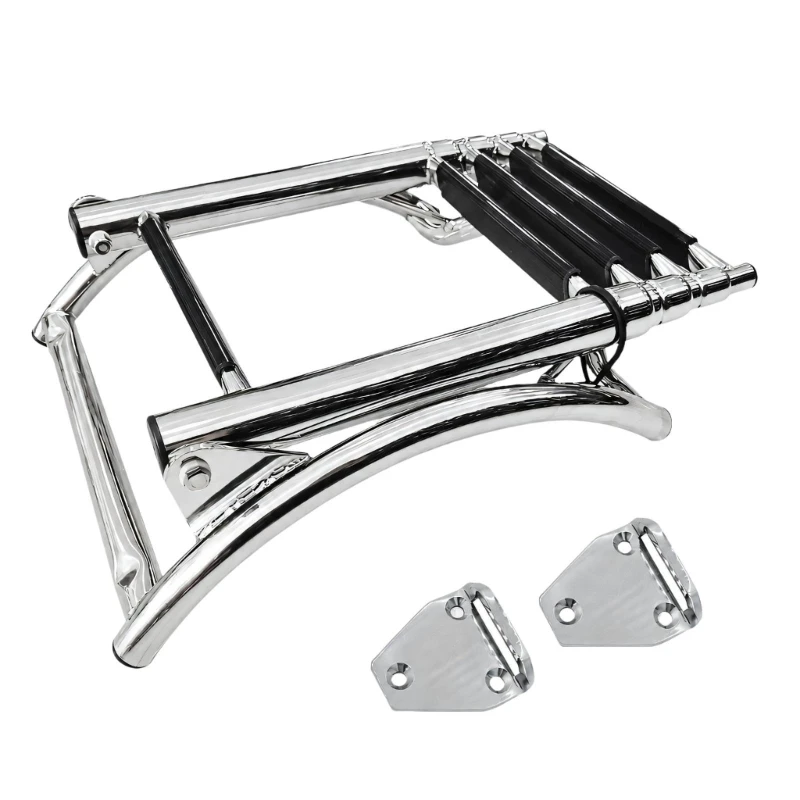 L5BC Marine Boat Ladder with 4 Step Swimming Launching Ladder for Water Entry Use