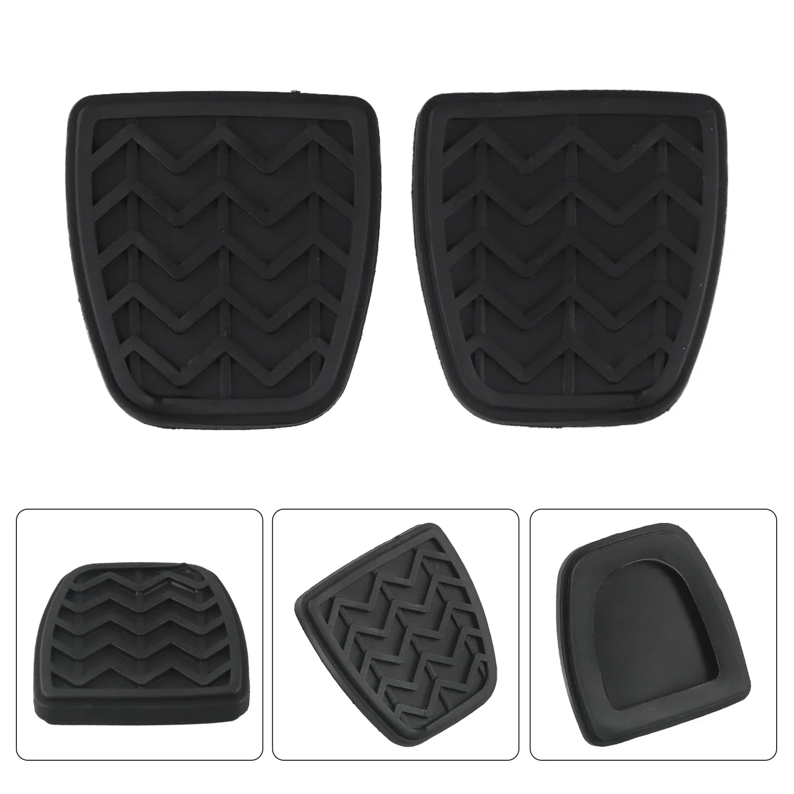 2Pcs Brake Clutch Pedal Foot Pad Rubber Cover For Toyota For Yaris XP10 2000-05 For FJ Cruiser XJ10 2007-14 For Tacoma 2001-15