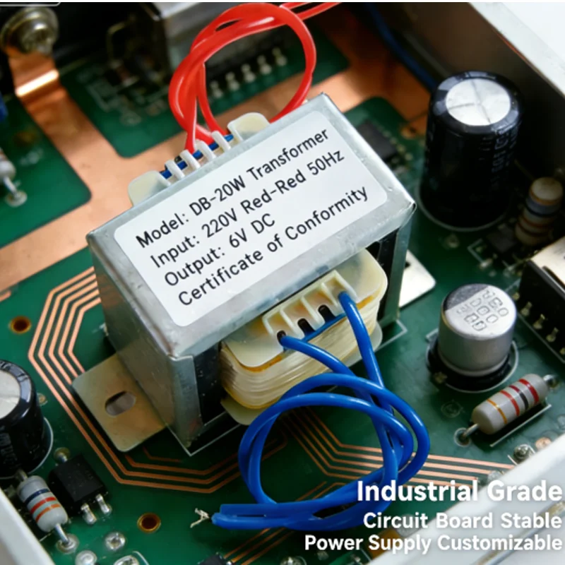 1Pcs  Pure Copper Coil AC Power Transformer DB-20VA 20W 220V To 48V 110V 220V / Double 6V 9V 12V 15V 18V 24V 50-60Hz