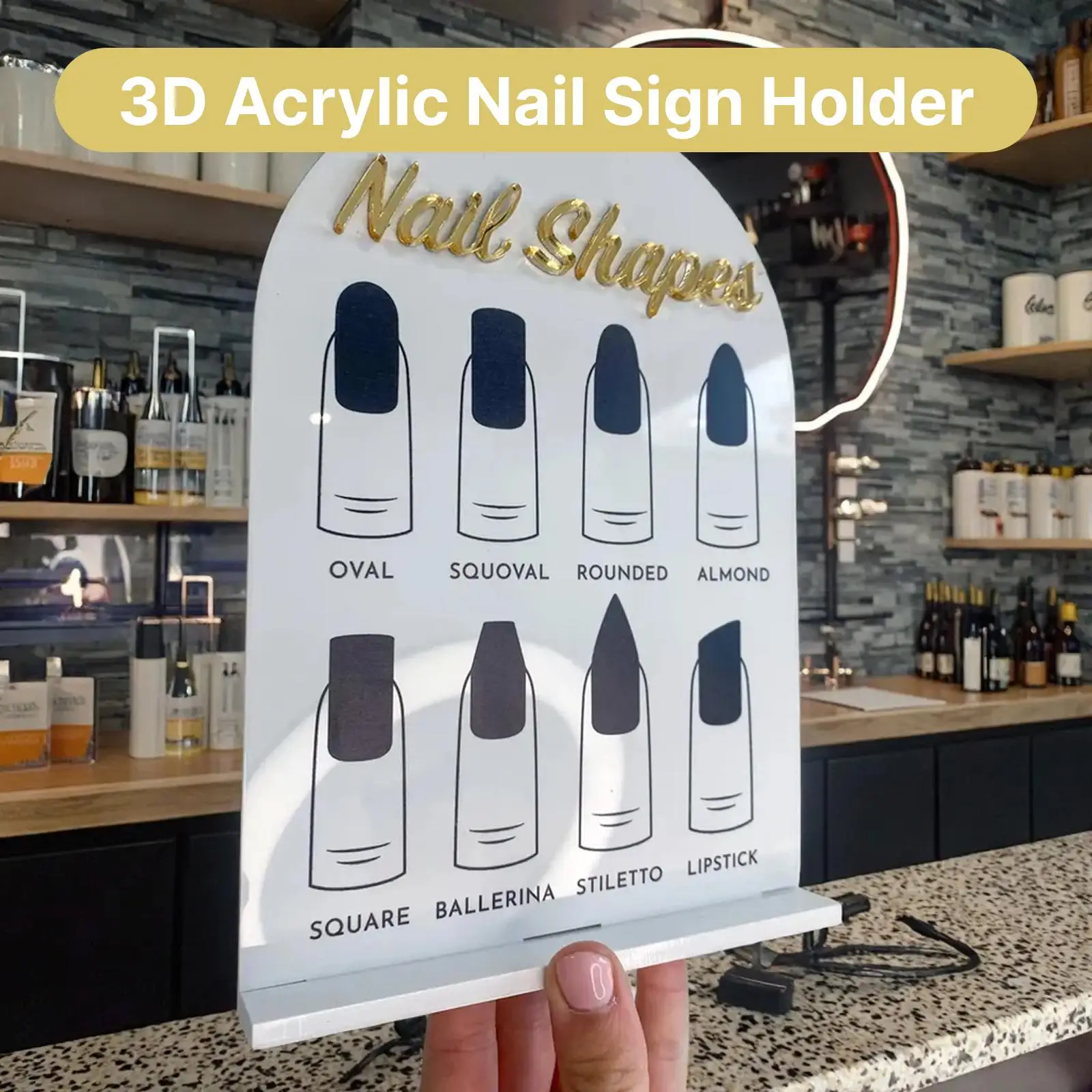 لوحة عرض فنية للأظافر من الأكريليك، حامل طرف أظافر صناعية احترافي، ملحقات أظافر لعرض تزيين صالونات الأظافر #2