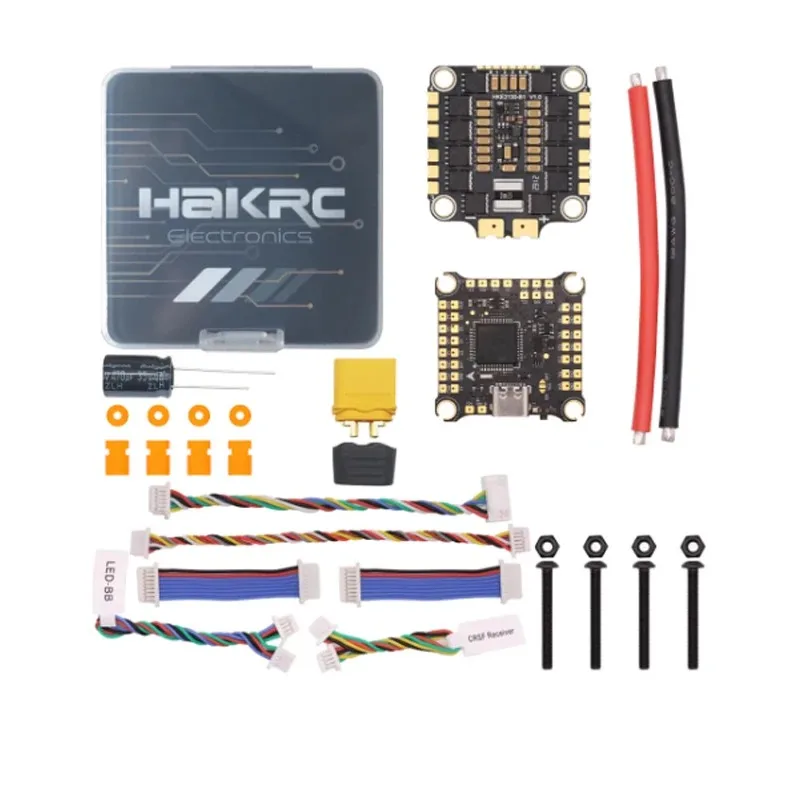 HAKRC 50A F4 Stack Flight Tower, F4 Flight Controller + 50A 4in1 ESC for FPV Drone RC Parts