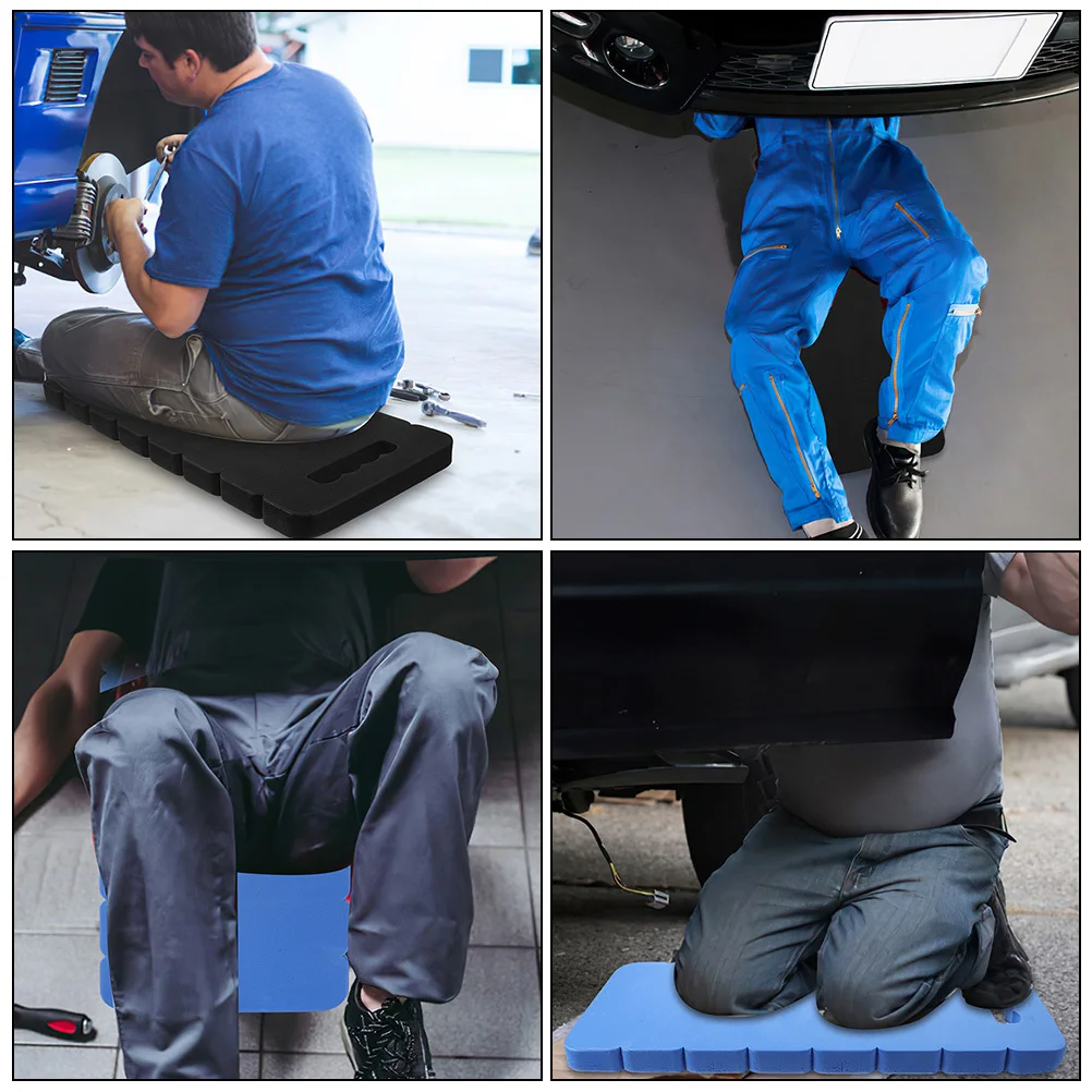 2 قطعة وسائد ركبة كبيرة للبستنة وسادات سميكة محمولة خفيفة الوزن للركوع والبستنة والسباكة للاستخدام الخارجي متينة