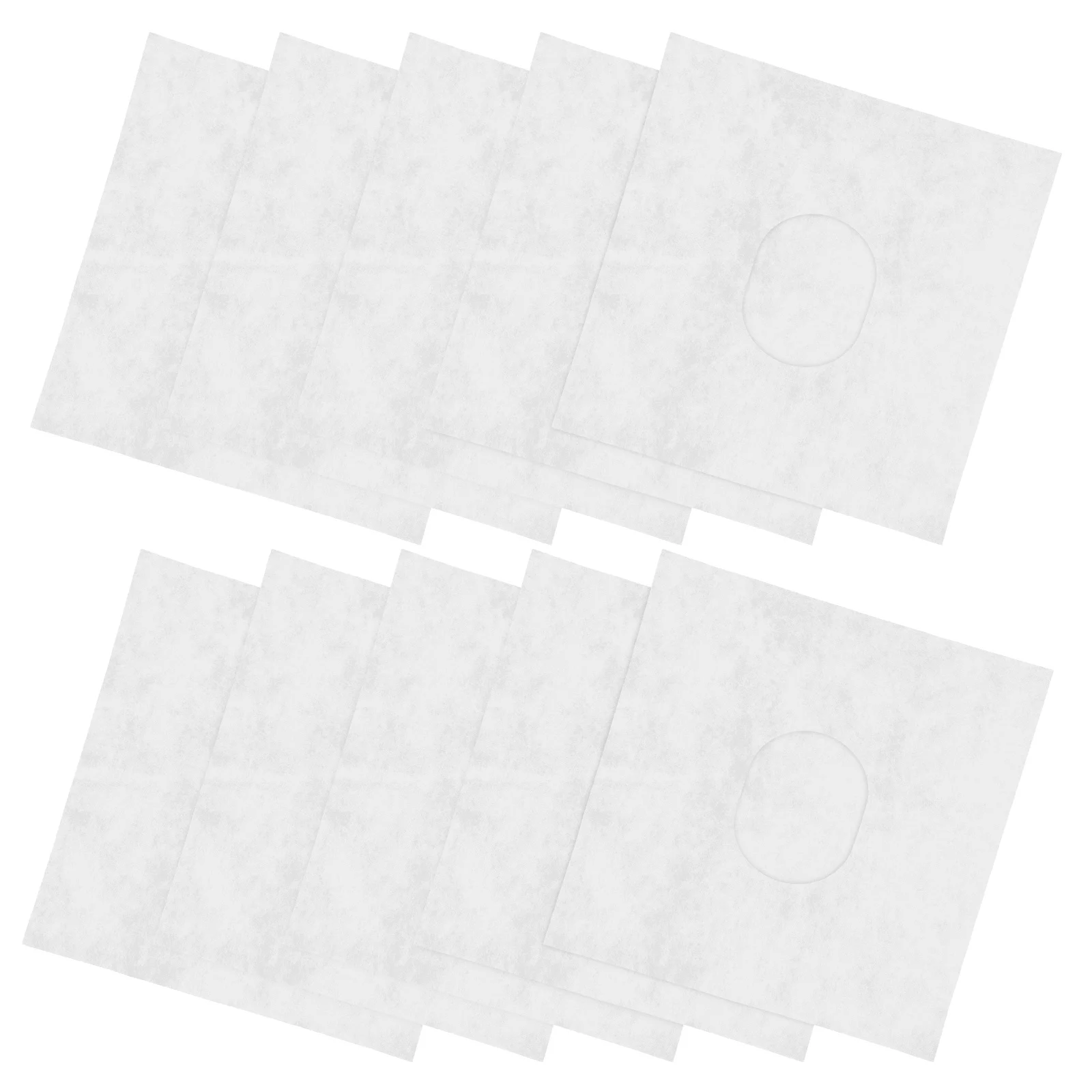 

100pcs Disposable Massage Face Rest Covers Soft Nonwoven Round Hole Design For Massage Tables Chairs Spa Salon Beauty