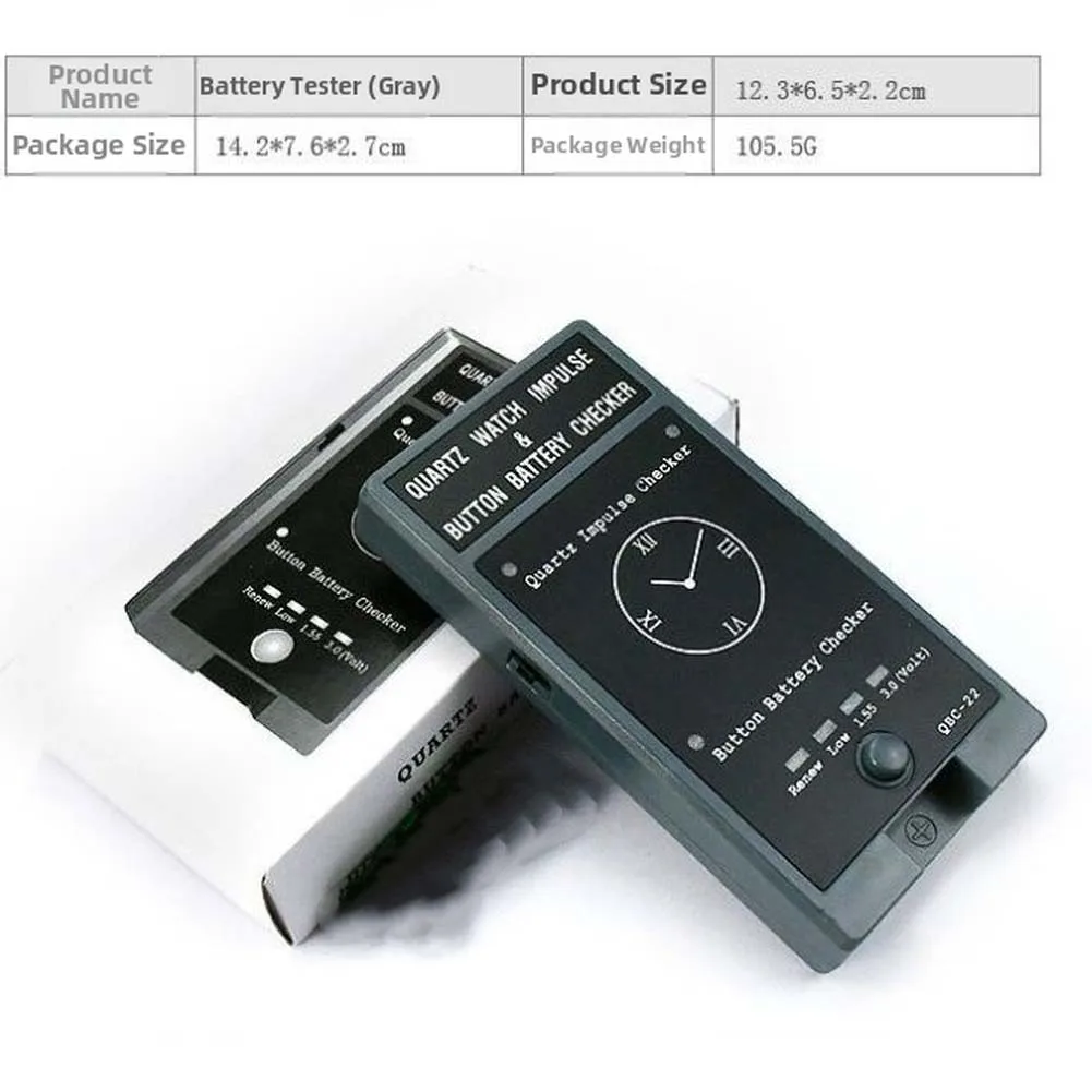 Accurate Quartz Movement Tester with For button Battery Tester and Battery Voltage Display for Easy Battery Check