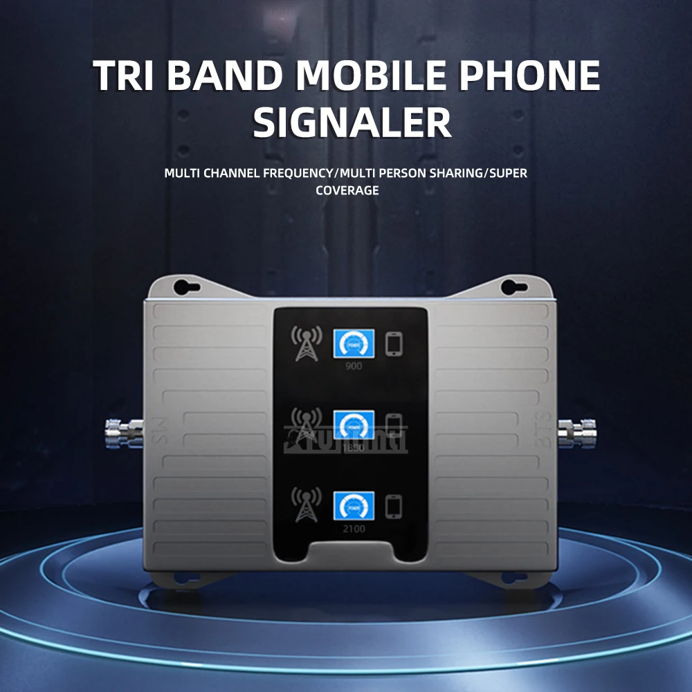 Russia 3-Band Cell Phone Signal Booster, 3G 4G Signal Amplifier for Rural Mountain Areas
